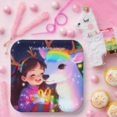 Wunderschönes Weihnachtsglühen Pappteller (Party)