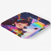 Wunderschönes Weihnachtsglühen Pappteller (Gewinkelt)