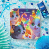 Wunderschönes Weihnachtsglühen Pappteller (Party)