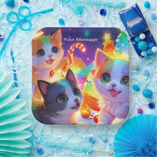 Wunderschönes Weihnachtsglühen Pappteller (Party)