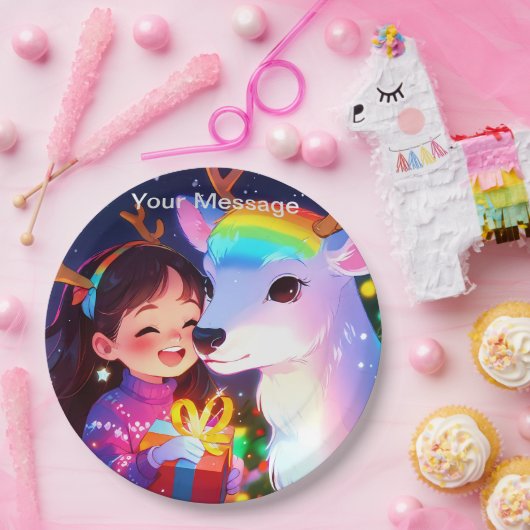 Wunderschönes Weihnachtsglühen Pappteller (Party)