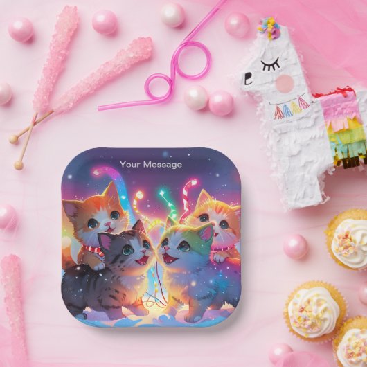 Wunderschönes Weihnachtsglühen Pappteller (Party)