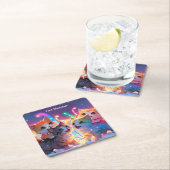 Wunderschönes Weihnachtsglühen Rechteckiger Pappuntersetzer (Vor Ort)