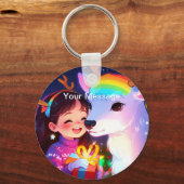 Wunderschönes Weihnachtsglühen Schlüsselanhänger (Vorderseite)