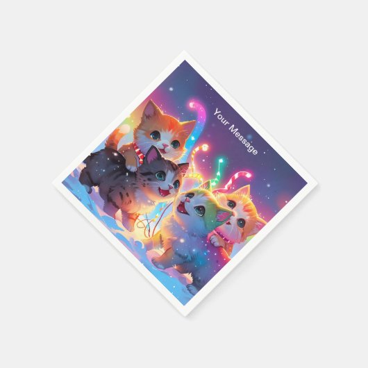 Wunderschönes Weihnachtsglühen Serviette (Ecke)