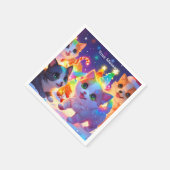 Wunderschönes Weihnachtsglühen Serviette (Ecke)