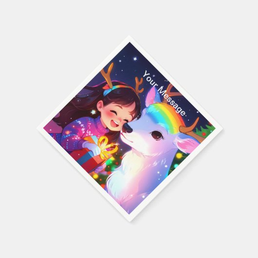 Wunderschönes Weihnachtsglühen Serviette (Ecke)