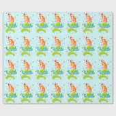 Wunderschönes Weihnachtsschneeflockenmuster Gold Geschenkpapier (Flach)