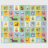 Wunderschönes Weihnachtstierpapier Geschenkpapier (Flach)