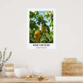 Wunderschönes Weinland Poster! Poster (Küche)