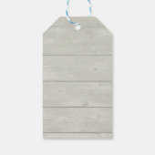 Wunderschönes Weiße Pferd im Schnee Foto Danke Geschenkanhänger (Rückseite)