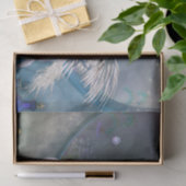 Wunderschönes weißes Einhorn mit wenig Fee Seidenpapier (Geschenk)