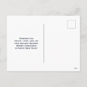 Wunderschönes Weißes Foto Weihnachten (Rückseite)