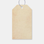 Wunderschönes weißes Pferd im Schnee Weihnachten Geschenkanhänger (Rückseite)