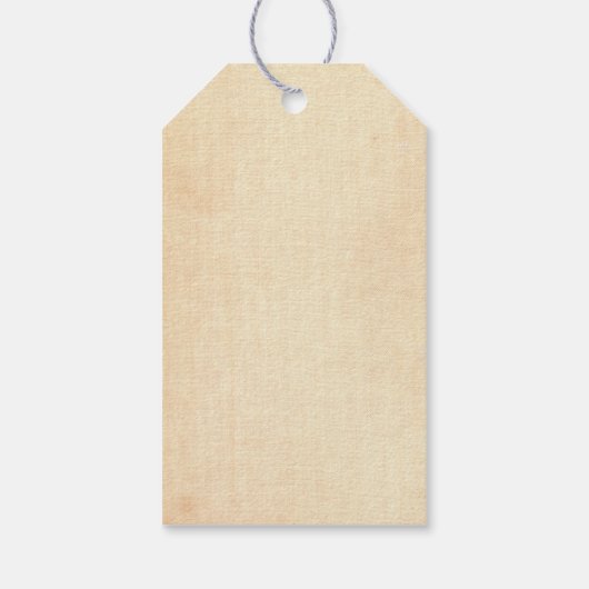 Wunderschönes weißes Pferd im Schnee Weihnachten Geschenkanhänger (Rückseite)