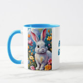 Wunderschönes weißes Sonnenbad umgeben von lebhaft Tasse (Links)