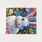 Wunderschönes weißes Sonnenbad umgeben von lebhaft Wandteppich (Vorderseite (Horizontal))