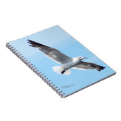 Wunderschönes White Seagull Flying Notebook Notizblock (Rechte Seite)