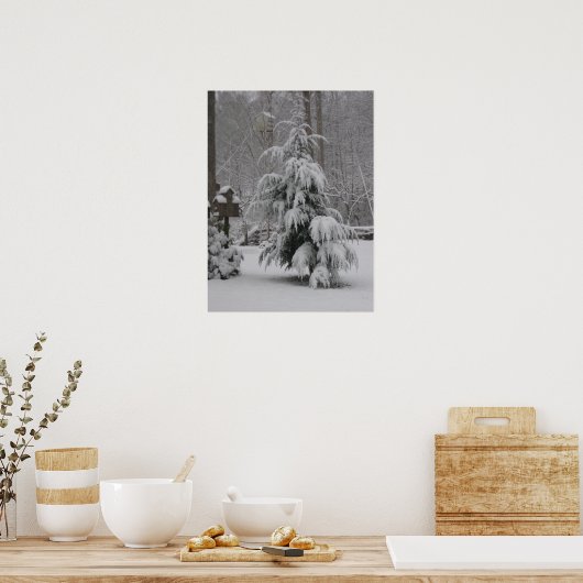 Wunderschönes Winterszene-Poster Poster (Küche)