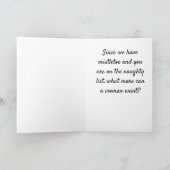 WUNDERSCHÖNSTE JAHRESZEIT *HUSBAND* FEIERTAGSKARTE (Innenseite)