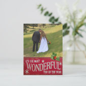 Wunderschönste Vorlage für neue Ferien Postkarte (Stehend Vorderseite)