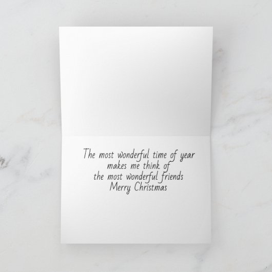 **WUNDERSCHÖNSTE ZEIT DES JAHRES** ***CHRISTMAS** KARTE (Innenseite)