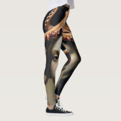 Wunderschöpferisches Meerestier Oktopus Dunkle Aka Leggings (Rechts)