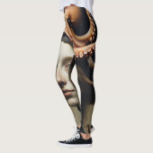 Wunderschöpferisches Meerestier Oktopus Dunkle Aka Leggings (Links)