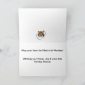 Wunderstern Feiertagskarte (Innenseite)