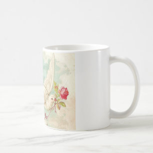 WUNDERVOLL Antike viktorianische Taubenpost Kaffeetasse