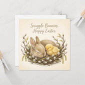 Wundervolle Frohe Ostern Grüße Karte (Vorderseite/Rückseite Beispiel)