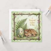 Wundervolle Frohe Ostern Grüße Karte (Vorderseite/Rückseite Beispiel)