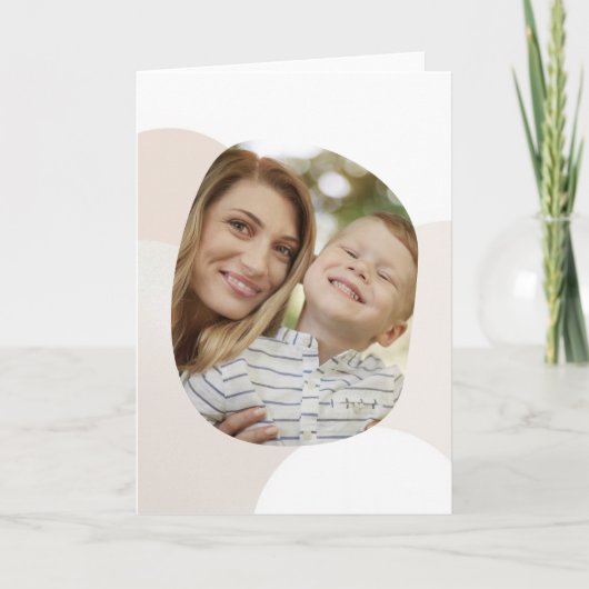 Wundervolle Mutter - Minimalistische Foto-Mutterta Karte (Vorderseite)
