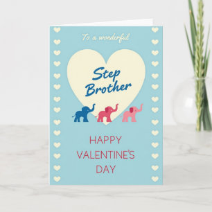 Wundervolle Stiefbruder Valentinskarte Karte
