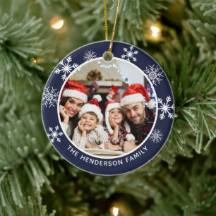 Wundervolle Zeit des Jahres Benutzerdefiniertes Fo Keramik Ornament