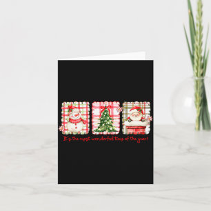 Wundervolle Zeit des Jahres Frohe Weihnachten Sant Karte