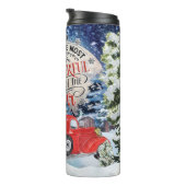 Wundervolle Zeit des Jahres Weihnachten Thermosbecher (Nach rechts gedreht)