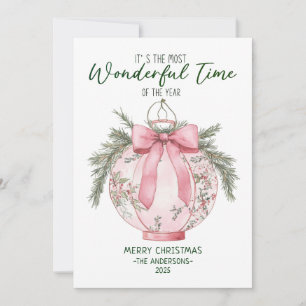 Wundervolle Zeit des Jahres Weihnachtslaterne Feiertagskarte