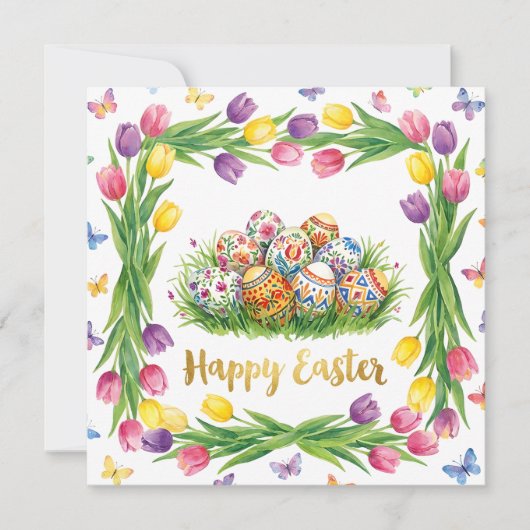 Wundervoller Frohe Ostern Gruß Karte (Vorderseite)