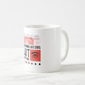 WUNDERVOLLES BLUMEN- UND AUGEN-DESIGN KAFFEETASSE (VorderseiteRechts)