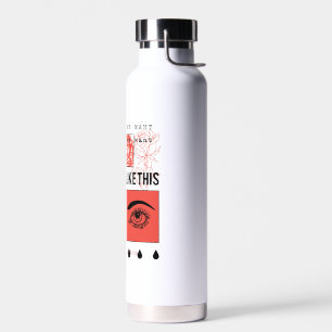 WUNDERVOLLES BLUMEN- UND AUGEN-DESIGN TRINKFLASCHE