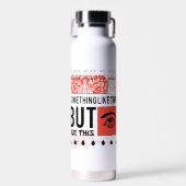 WUNDERVOLLES BLUMEN- UND AUGEN-DESIGN TRINKFLASCHE (Vorne)