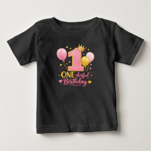 Wundervolles Geburtstagsballons – 1. Geburtstag Baby T-shirt