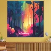 Wunderwald 2 leinwanddruck (Insitu (Wohnzimmer))