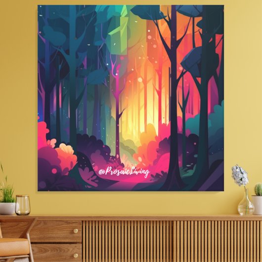 Wunderwald 2 leinwanddruck (Insitu (Wohnzimmer))