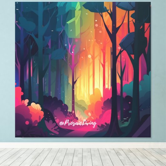 Wunderwald 2 leinwanddruck (Insitu (Holzboden))