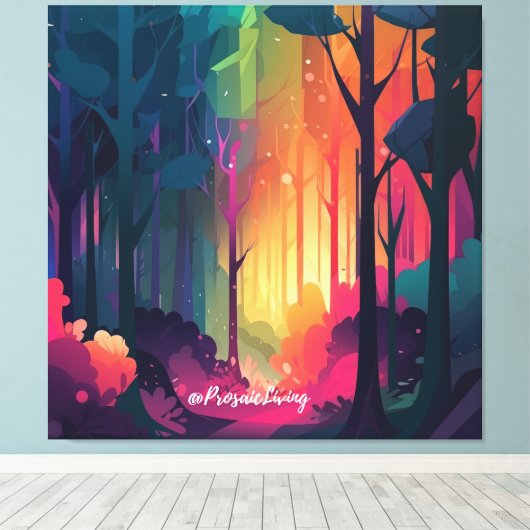 Wunderwald 2 leinwanddruck (Insitu (Holzboden))