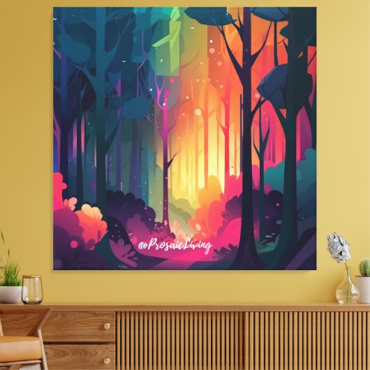 Wunderwald 2 leinwanddruck (Insitu (Wohnzimmer))