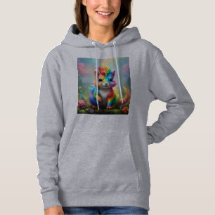 Wunderwimpern: Das Regenbogen-Einhorn-Eichhörnchen Hoodie