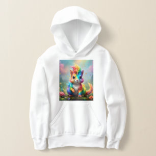Wunderwölkchen: Das Regenbogen-Einhorn-Eichhörnche Hoodie